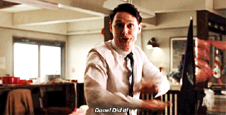 Dirk Gently, Samuel Barnett, Gif, Did it