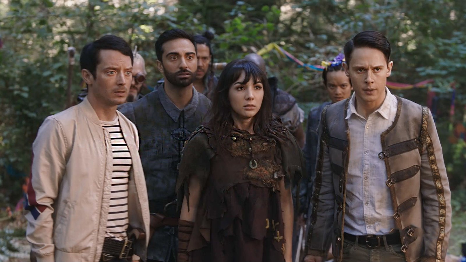 Dirk Gently, Elijah Wood, Samuel Barnett, Hannah Marks