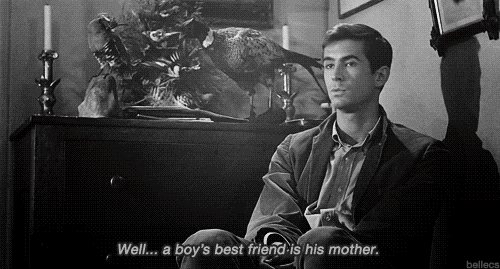 Psycho gif, Norman Bates, Anthony Perkins