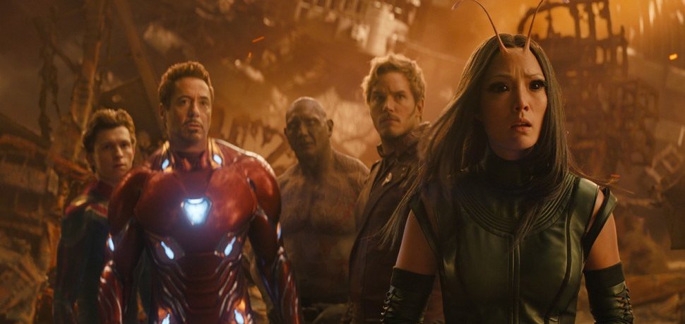 Infinity War, Guardians of the Galaxy, Spider-Man, Iron Man