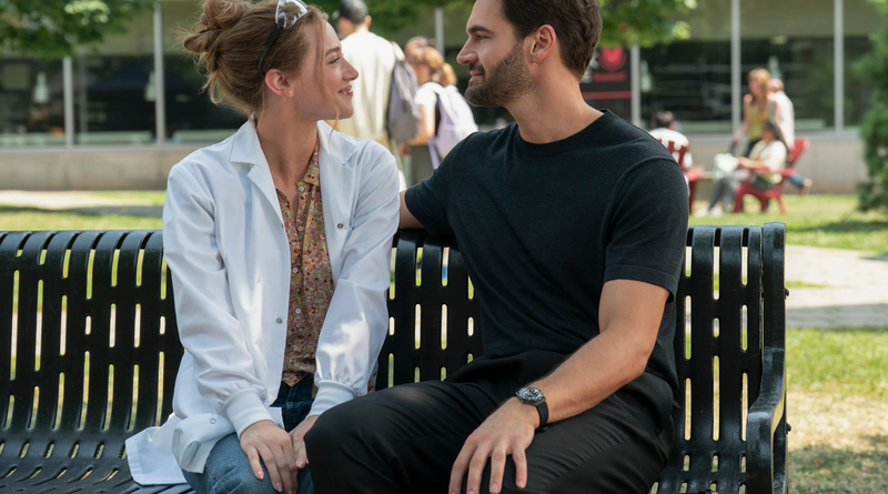 Lili Reinhart and Tom Bateman in Ali Hazelwood's The Love Hypothises